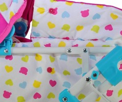 Detský kočík pre bábiky Milly Mally Alice Candy ružová #3