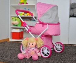 Detský kočík pre bábiky Milly Mally Alice Prestige Pink ružová #5