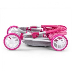 Detský kočík pre bábiky Milly Mally Dori Prestige Pink ružová #2