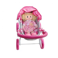 Detský kočík pre bábiky Milly Mally Dori Prestige Pink ružová #4