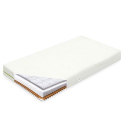 Detský matrac New Baby CLASSY 140x70x11 cm pohánka-molitan-kokos Aloe Vera biela