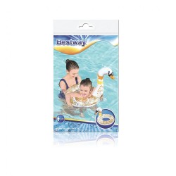 Detský nafukovací trblietavý kruh Bestway 61x56cm Labuť multicolor #8