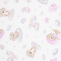 Detský penový matrac New Baby STANDARD 120x60x6 cm koala ružový #1