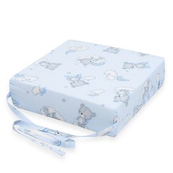 Detský podsedák na stoličku New Baby BASIC Bear blue multicolor
