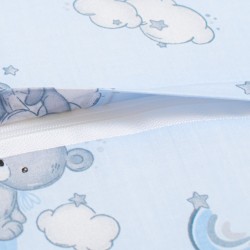 Detský podsedák na stoličku New Baby BASIC Bear blue multicolor #1