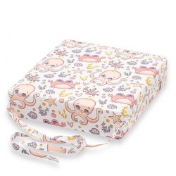 Detský podsedák na stoličku New Baby BASIC Chobotnice pink multicolor