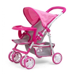 Detský športový kočík pre bábiky Milly Mally Kate Prestige Pink ružová
