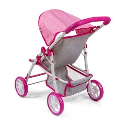 Detský športový kočík pre bábiky Milly Mally Natalie Prestige Pink ružová #2