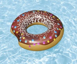 Detský veľký nafukovací kruh Bestway DONUT 107cm brown hnedá #6