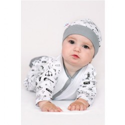Dojčenská bavlnená čiapočka New Baby Music biela #3