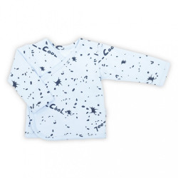 Dojčenská bavlněná košilka Nicol Max light modrá