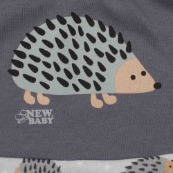 Dojčenská bavlnená mikinka New Baby Ježko sivá #1
