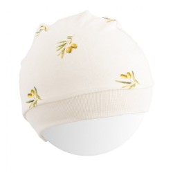 Dojčenská čiapka z organickej bavlny New Baby Olivy béžová #1