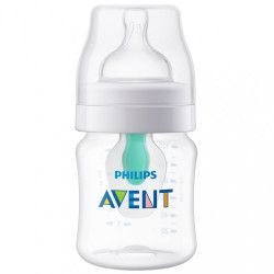 Dojčenská fľaša Avent Anti-Colic s ventilom Airfree 125 ml transparentná