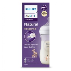 Dojčenská fľaša Avent Natural Response 260 ml žirafa biela #2