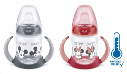 Dojčenská fľaša na učenie NUK Disney Mickey s kontrolou teploty 150 ml sivá #1