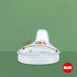 Dojčenská fľaša na učenie NUK for Nature s kontrolou teploty 6-18m hnedá #1