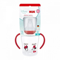 Dojčenská fľaša na učenie NUK Perfect Match DISNEY Minnie red 150 ml Červená #1