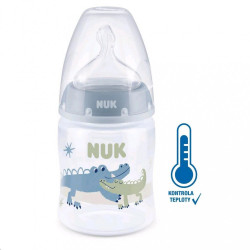 Dojčenská fľaša NUK First Choice Temperature Control 150 ml blue modrá