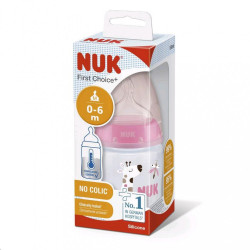 Dojčenská fľaša NUK First Choice Temperature Control 150 ml pink ružová #1