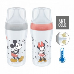 Dojčenská fľaša NUK Perfect Match MICKEY Temperature Control 260 ml red Červená #7