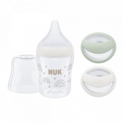 Dojčenská fľaša NUK Perfect Match Newborn Gift set 150 ml béžová
