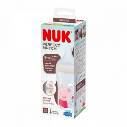 Dojčenská fľaša NUK Perfect Match Peppa Pig Temperature Control 260 ml béžová #1