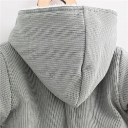 Dojčenská kombinéza s kapucňou New Baby Frosty grey sivá #2