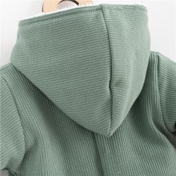 Dojčenská kombinéza s kapucňou New Baby Frosty mint zelená #2