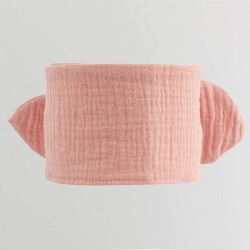 Dojčenská mušelínová čelenka New Baby Feeling ružová #1