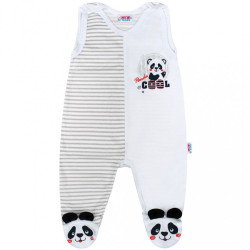 Dojčenská súprava New Baby Panda sivá #1