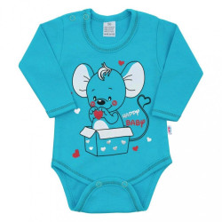 Dojčenská súpravička New Baby Mouse tyrkysová #1
