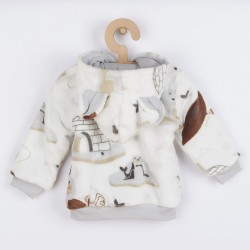 Dojčenská Wellsoft mikinka s kapucňou New Baby Eskimo biela #1