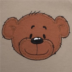 Dojčenské bavlnené body s krátkym rukávom New Baby BrumBrum latte brown podľa obrázku #1