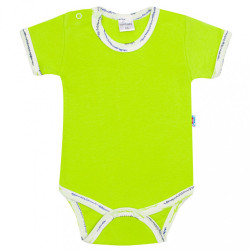 Dojčenské bavlnené body s krátkym rukávom New Baby Summertime chlapec zelená