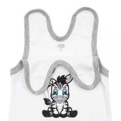 Dojčenské bavlnené dupačky New Baby Zebra exclusive biela #1