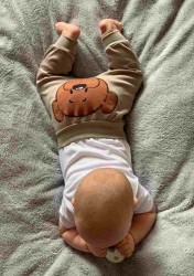 Dojčenské bavlnené polodupačky New Baby BrumBrum latte podľa obrázku #2