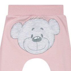 Dojčenské bavlnené polodupačky New Baby BrumBrum old pink ružová #2