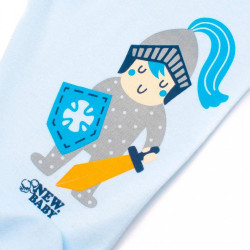 Dojčenské bavlnené polodupačky New Baby Knight modrá #1