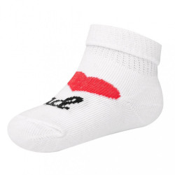 Dojčenské bavlnené ponožky New Baby I Love Mum and Dad biele #2