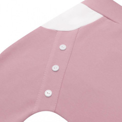 Dojčenské bavlnené tepláčky New Baby The Best ružové #1