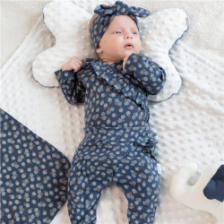 Dojčenské bavlnené tepláčky Nicol Sonia modrá #1