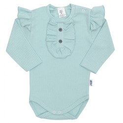 Dojčenské body New Baby Stripes ľadovo modré