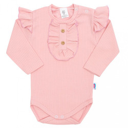 Dojčenské body New Baby Stripes ružové