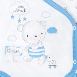 Dojčenské body s bočným zapínamím New Baby Bears modré #2