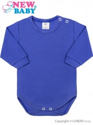 Dojčenské body s dlhým rukávom New Baby modré