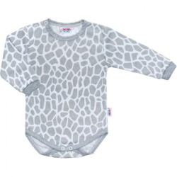 Dojčenské body s dlhým rukávom New Baby Žirafa biela #1