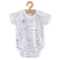 Dojčenské body s krátkym rukávom New Baby For Babies ocean modrá #1