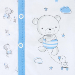Dojčenské celorozopínacie body New Baby Bears modré #2