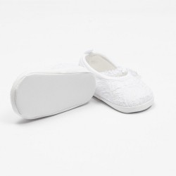 Dojčenské krajkové baletky capačky New Baby biela 12-18 m #2